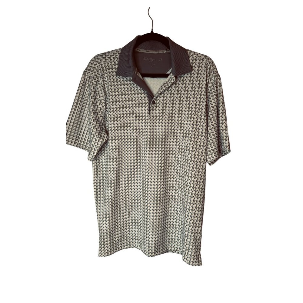 NWT Walter Hagen Small Time Print Polo Golf Moisture-Wicking Wrinkle-Resistant